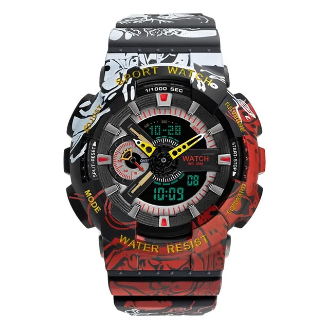 Men's Digital Clock Sports Watch