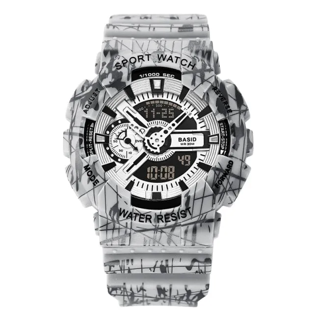 Men's Digital Clock Sports Watch