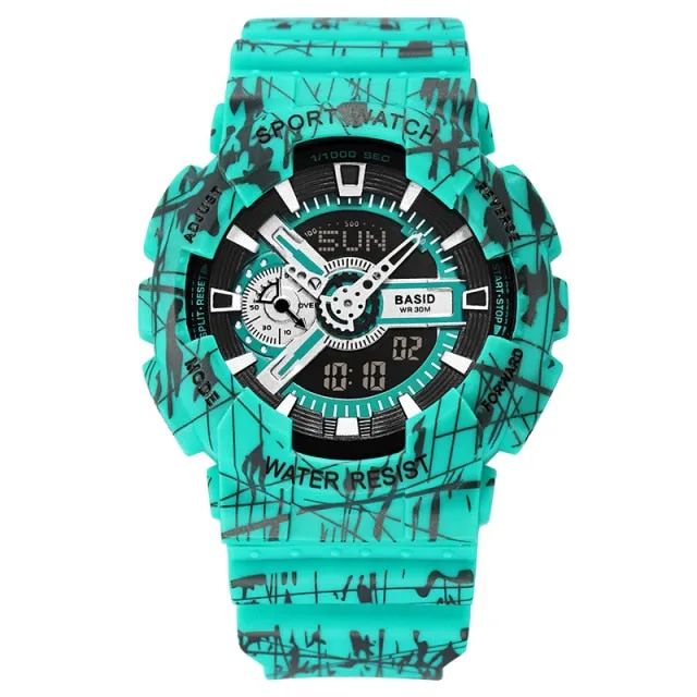 Men's Digital Clock Sports Watch