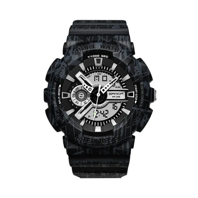 Men's Digital Clock Sports Watch