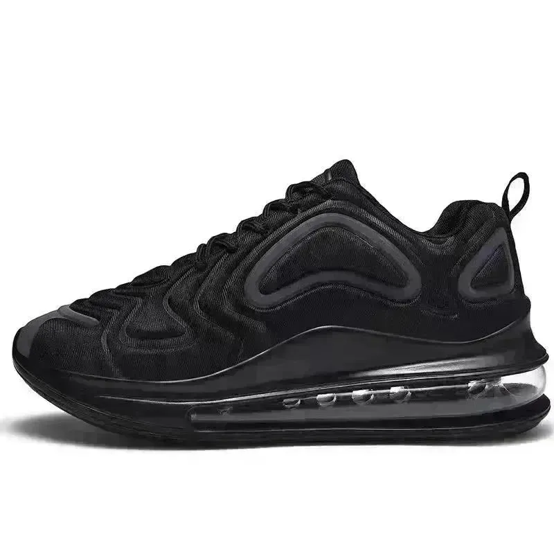 Men's Fashion Outfit  Sneakers Air Cushion Outdoor Breathable  Lace-up Sneakers Running Sports Shoes
