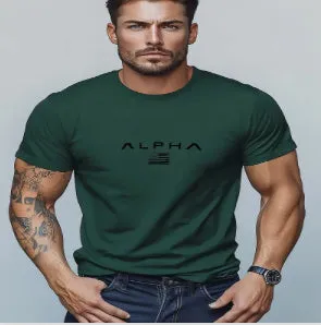 Men's Fitness T-shirt Sports Short-sleeved Top