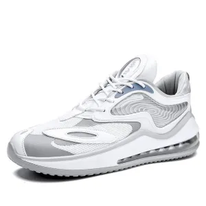 Men’s Korean Fashion Air Cushion Sneakers – Breathable Mesh Casual Running Shoes