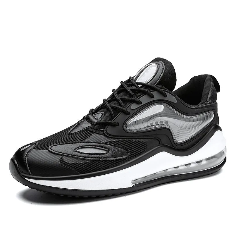 Men’s Korean Fashion Air Cushion Sneakers – Breathable Mesh Casual Running Shoes