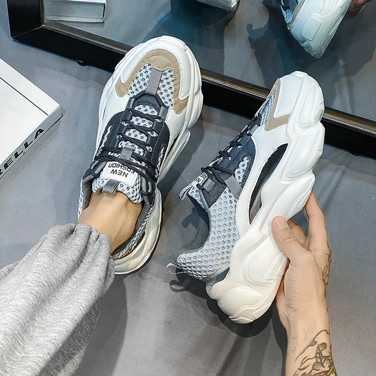 Men’s Lightweight Breathable Running & Walking Sneakers