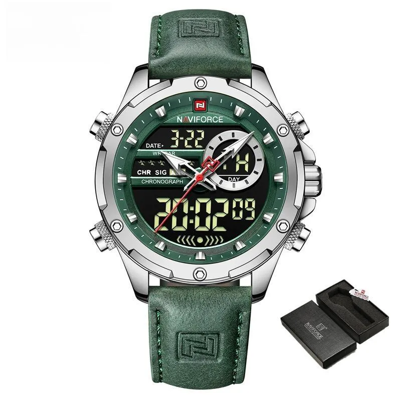 Mens Original Watches  Men Fashion Sports Waterproof Luxury Corium Strap Men Wristwatch