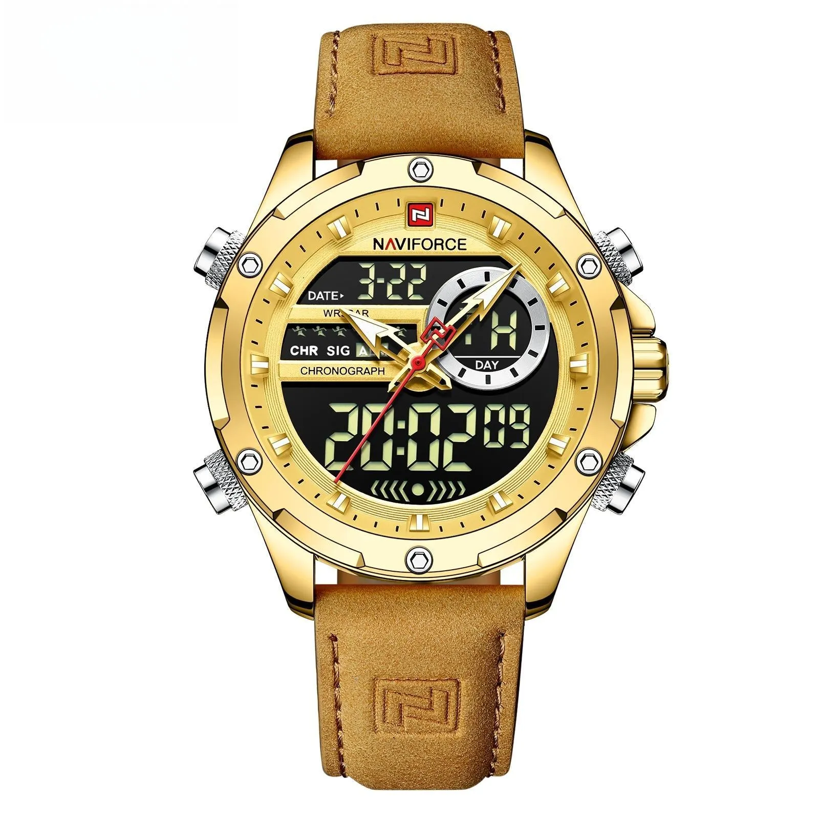 Mens Original Watches  Men Fashion Sports Waterproof Luxury Corium Strap Men Wristwatch