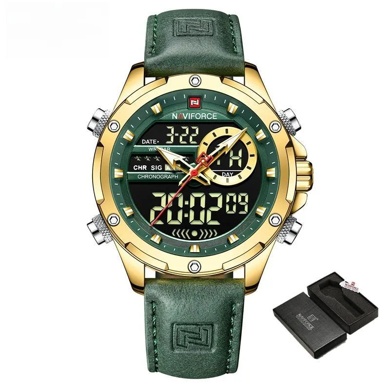 Mens Original Watches  Men Fashion Sports Waterproof Luxury Corium Strap Men Wristwatch