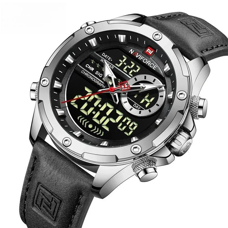 Mens Original Watches  Men Fashion Sports Waterproof Luxury Corium Strap Men Wristwatch