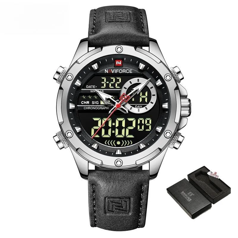 Mens Original Watches  Men Fashion Sports Waterproof Luxury Corium Strap Men Wristwatch