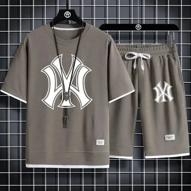 Men's Quick-Dry Sportswear Set - Mesh T-Shirt   Shorts