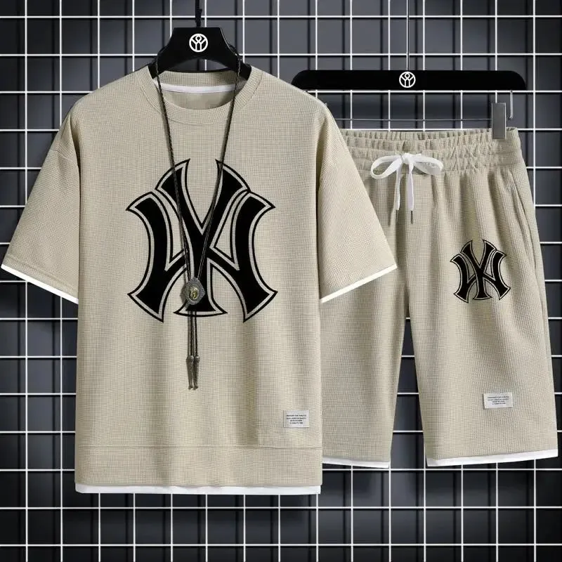 Men's Quick-Dry Sportswear Set - Mesh T-Shirt   Shorts