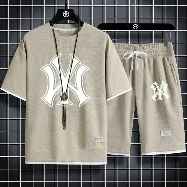 Men's Quick-Dry Sportswear Set - Mesh T-Shirt   Shorts
