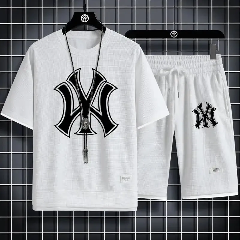 Men's Quick-Dry Sportswear Set - Mesh T-Shirt   Shorts