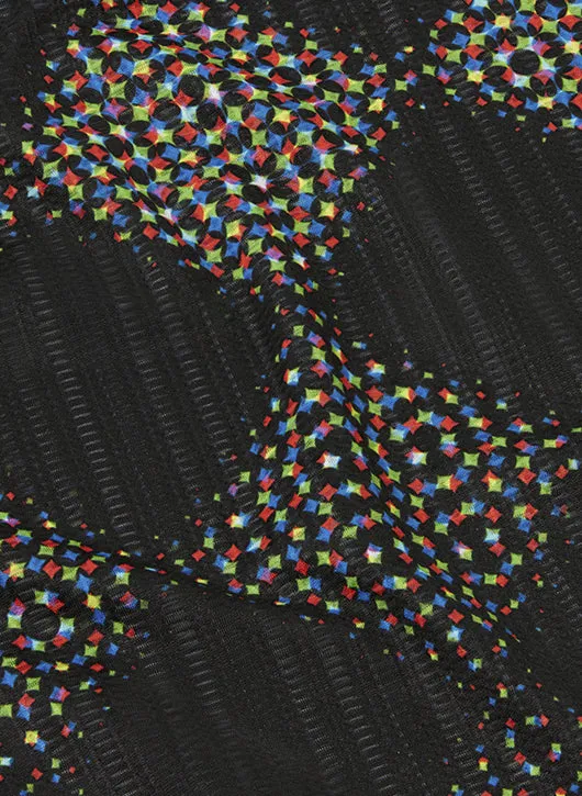 Men's Race Vest | Black Rainbow Dot