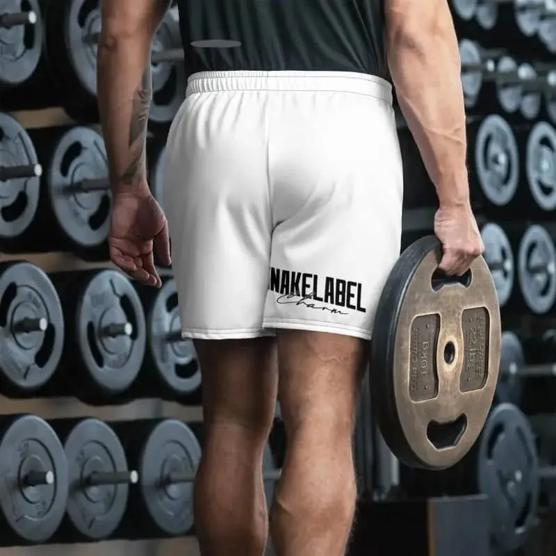 Men's Recycled Athletic Shorts with UPF50  Protection & Mesh Side Pockets - 6.5" Inseam & Elastic Waistband