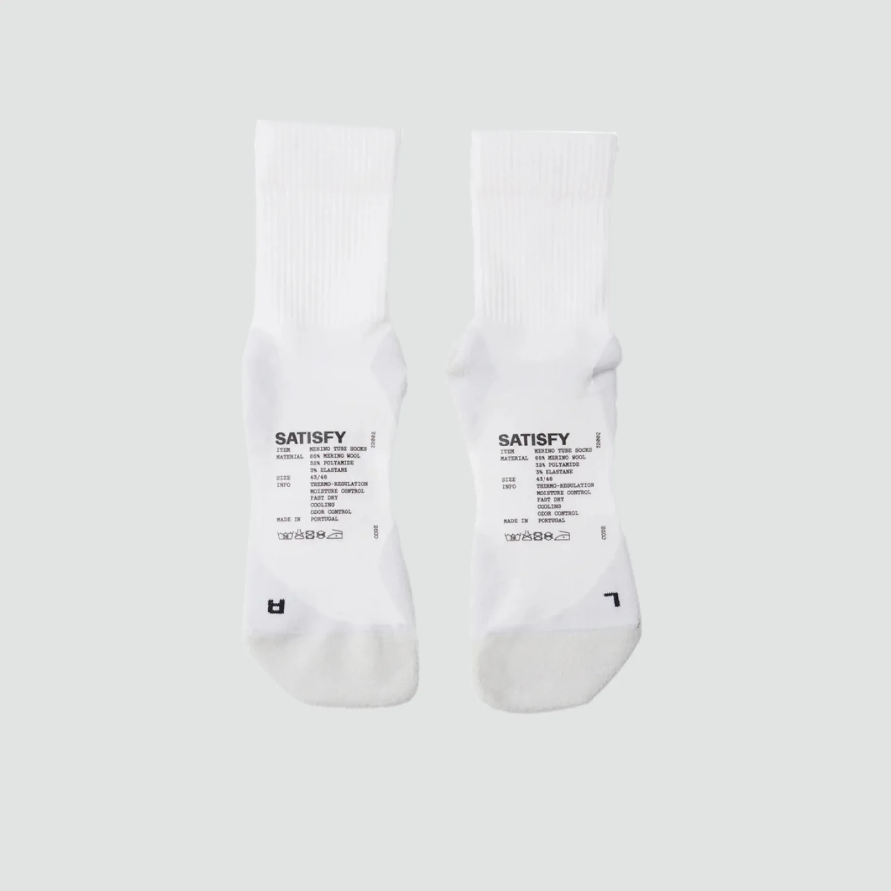 Merino Nylon Tube Sock - Off-White