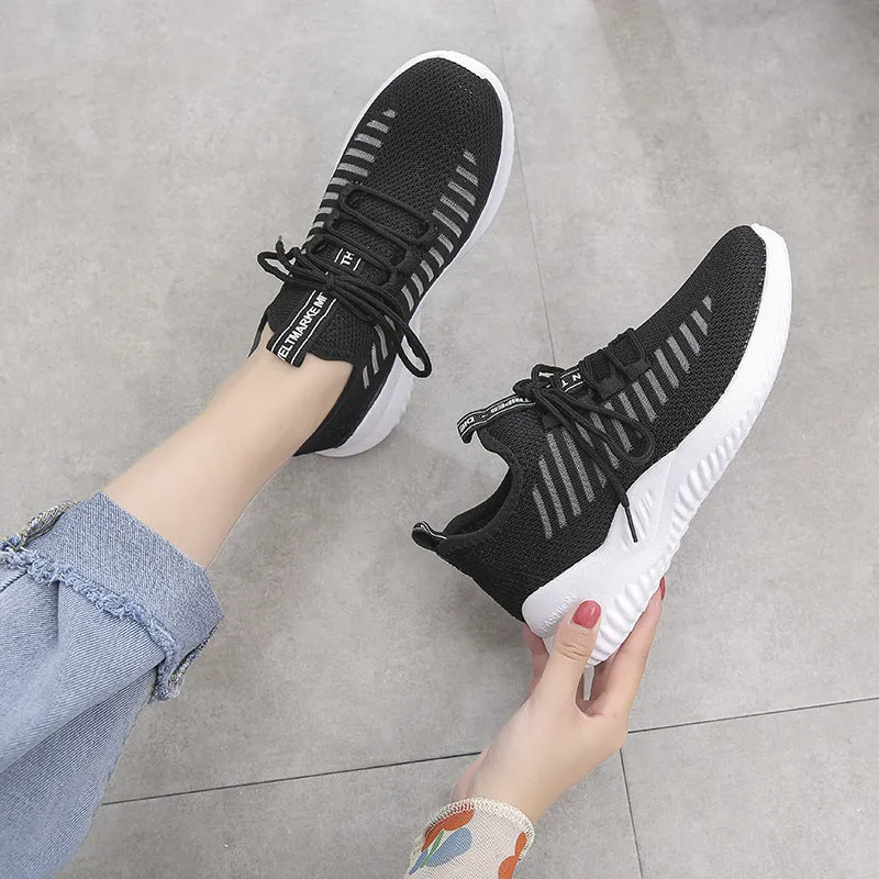 Mesh Microfiber Lightweight Cross Strap Sneakers