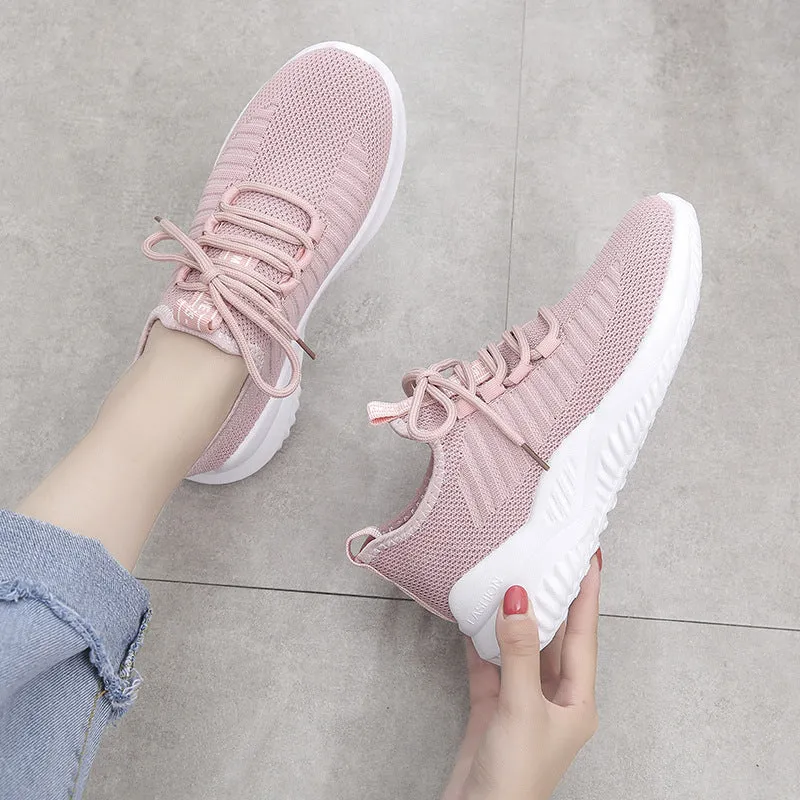 Mesh Microfiber Lightweight Cross Strap Sneakers