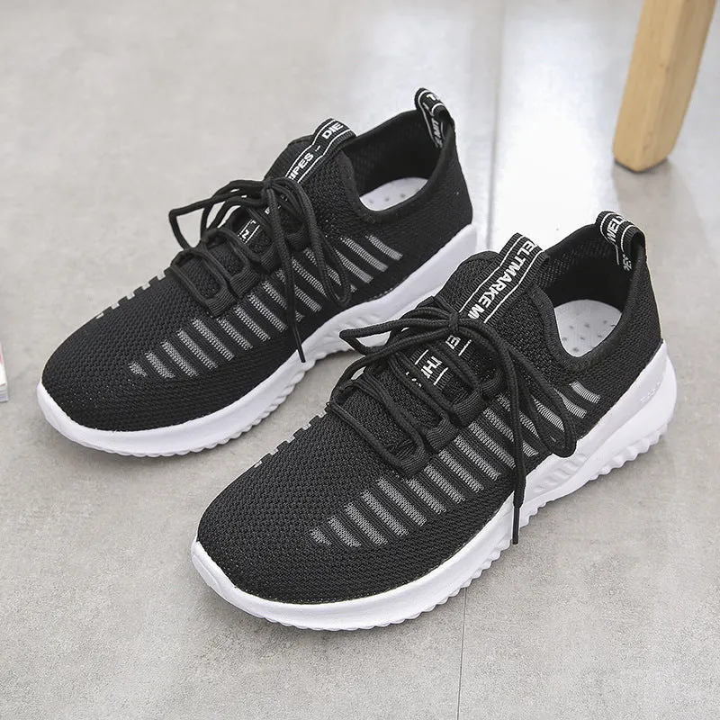Mesh Microfiber Lightweight Cross Strap Sneakers