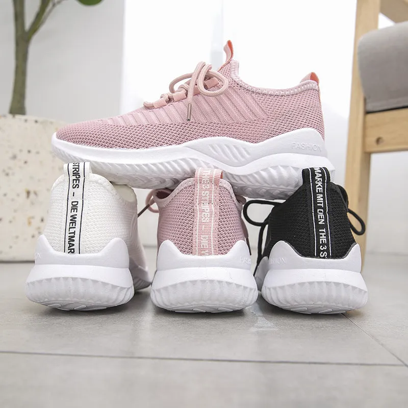 Mesh Microfiber Lightweight Cross Strap Sneakers