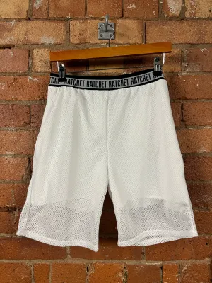 Mesh Shorts White
