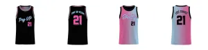 Miami Gradient Core Reversible Basketball Singlet Design Your Own Custom