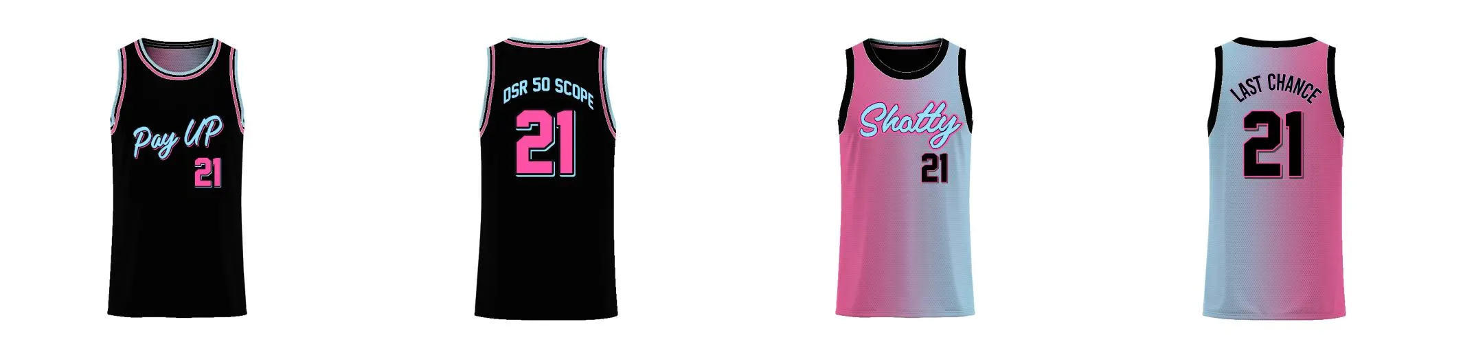 Miami Gradient Core Reversible Basketball Singlet Design Your Own Custom