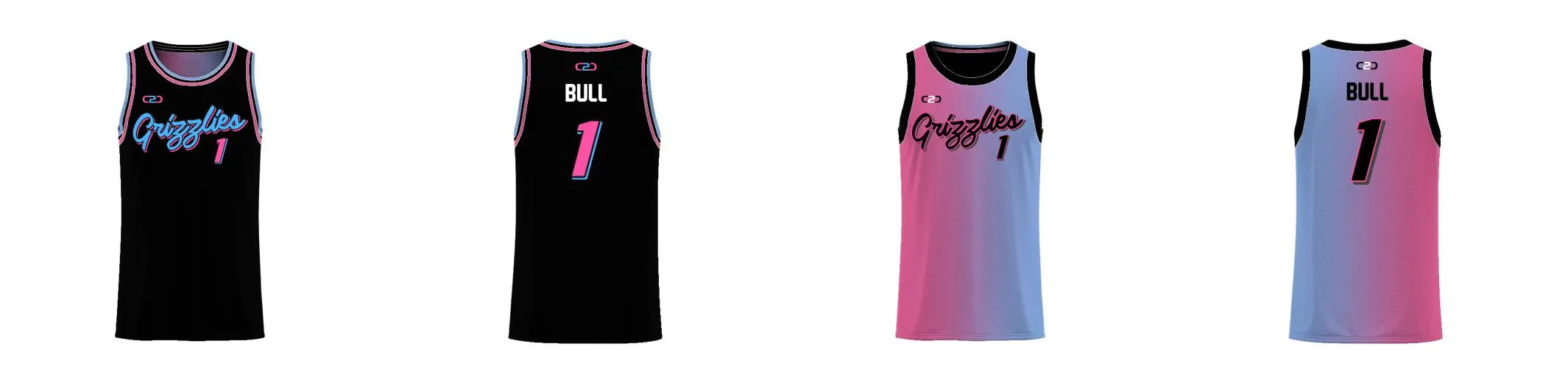Miami Gradient Core Reversible Basketball Singlet Design Your Own Custom