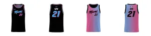 Miami Gradient Core Reversible Basketball Singlet Design Your Own Custom