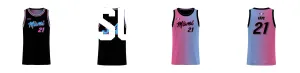 Miami Gradient Core Reversible Basketball Singlet Design Your Own Custom
