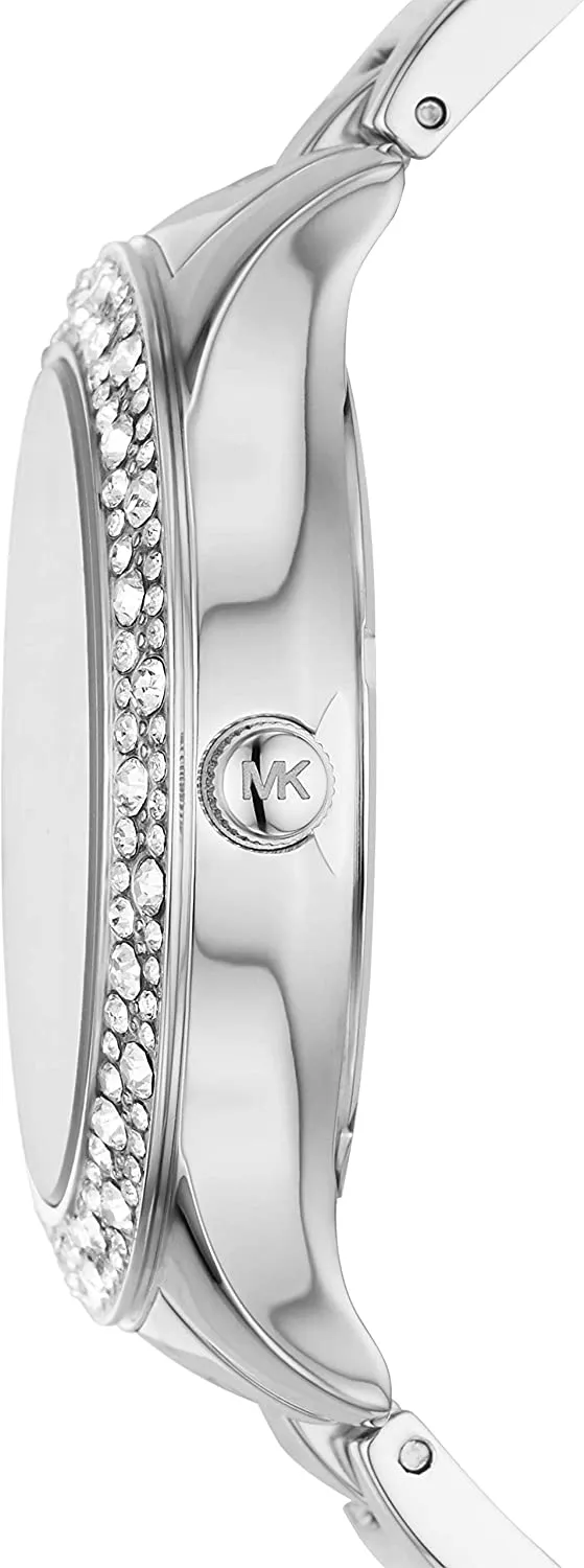 Michael Kors Women's Liliane Quartz Watch with Stainless Steel Strap, Two-Tone, 16 (Model: MK4556)