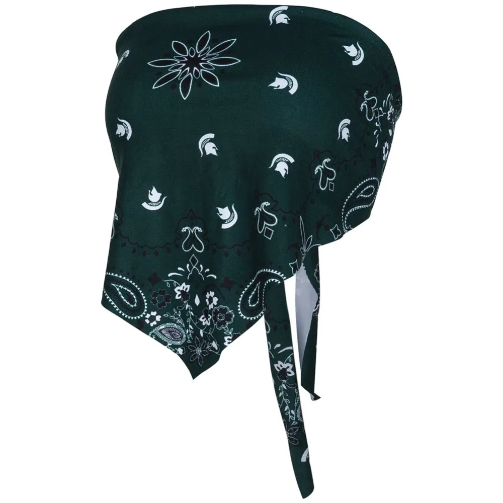 Michigan State Bandana Top
