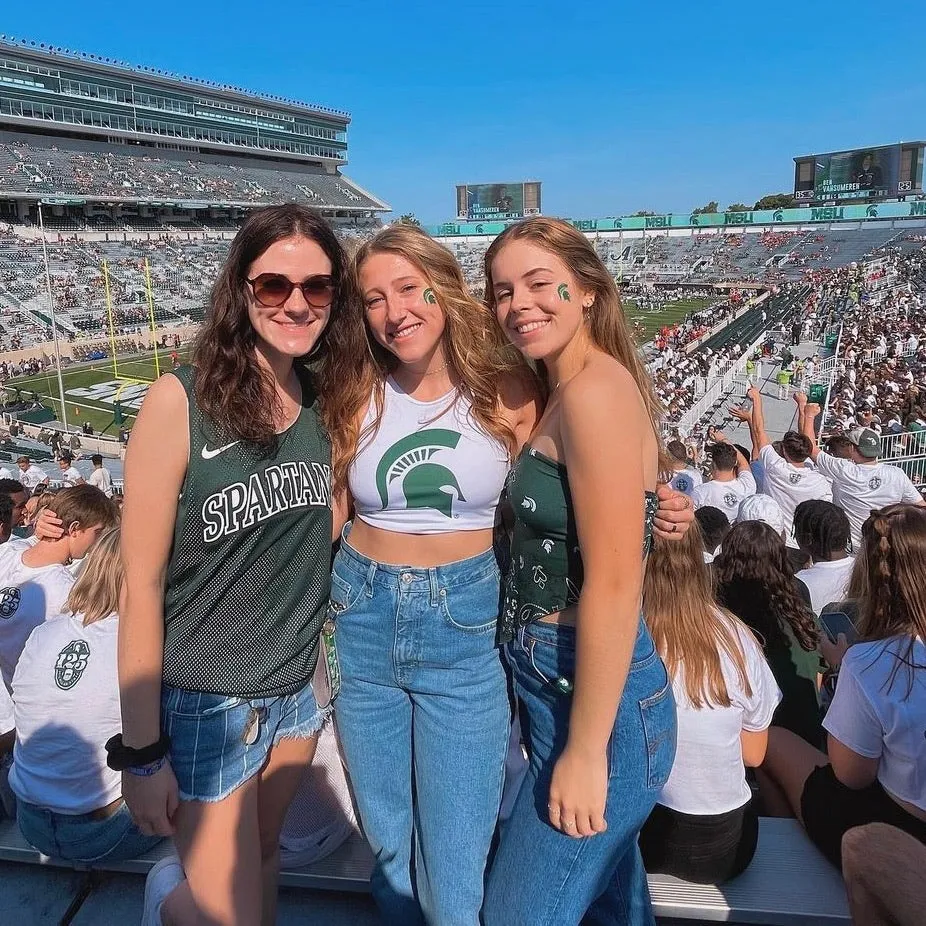 Michigan State Bandana Top