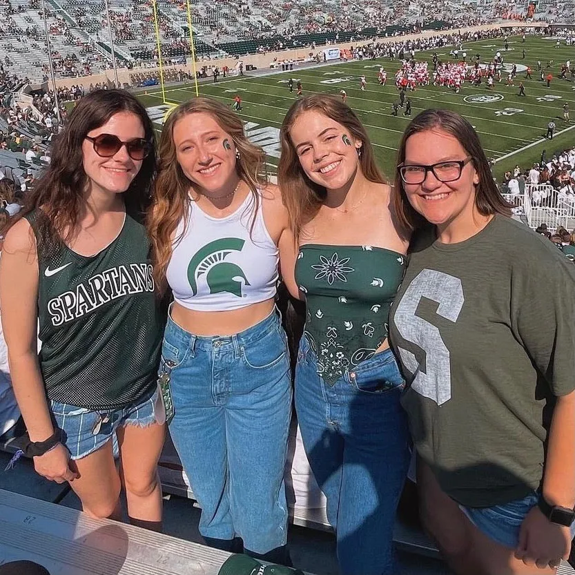 Michigan State Bandana Top