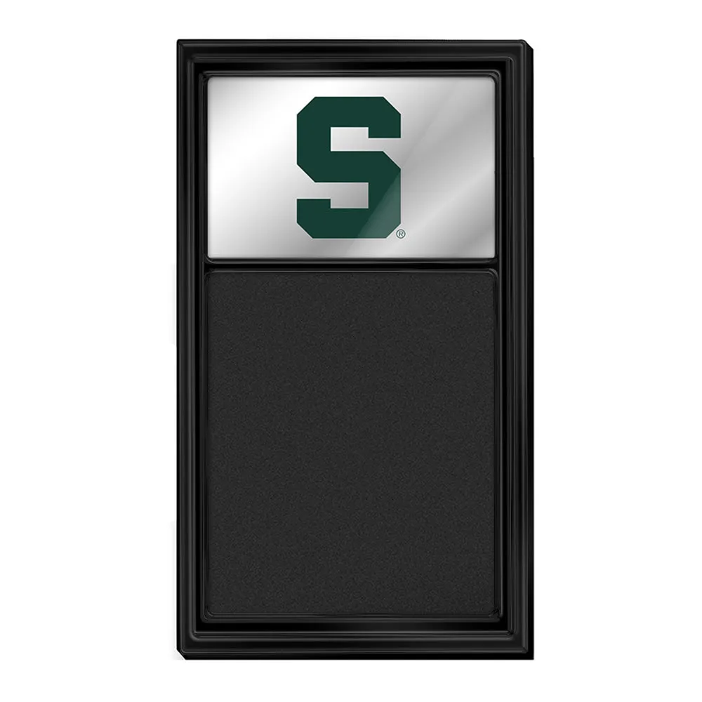 Michigan State Spartans: Mirrored Chalk Note Board