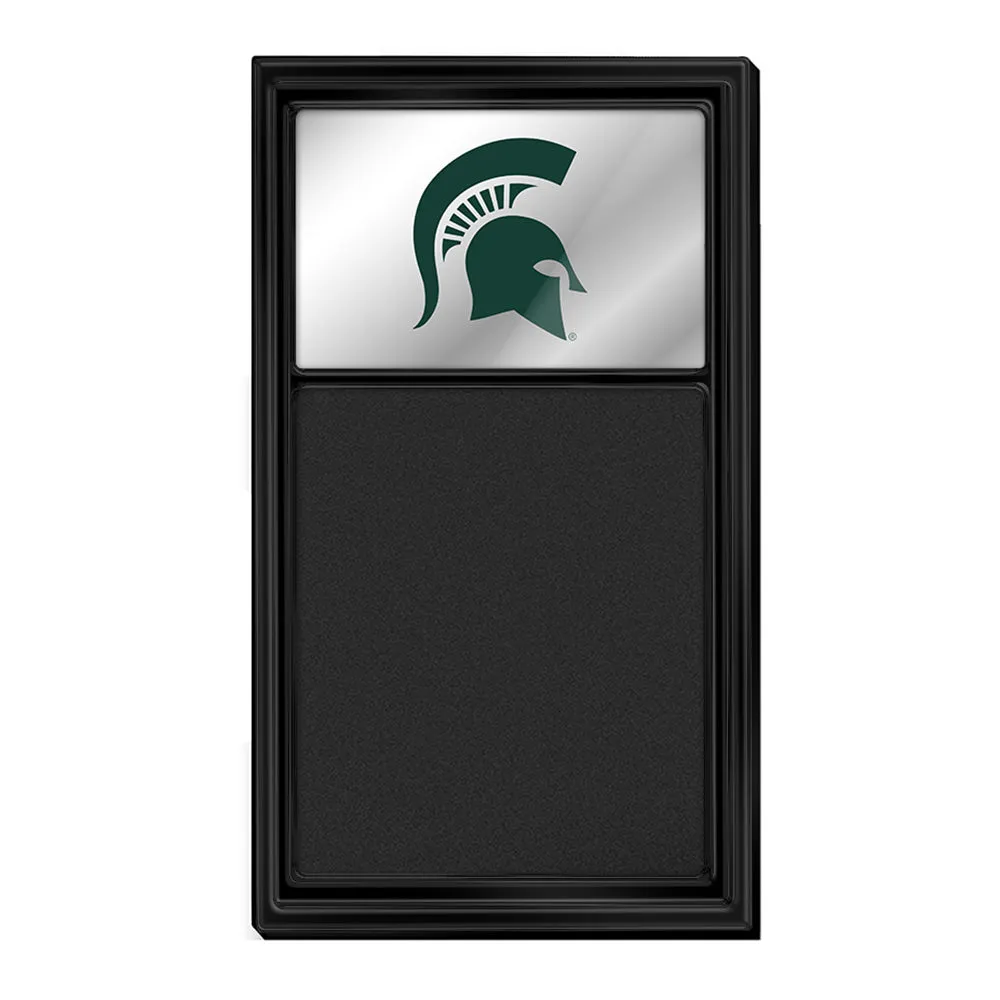 Michigan State Spartans: Mirrored Chalk Note Board