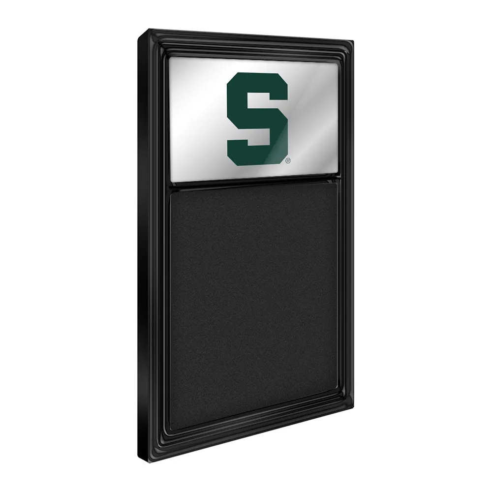 Michigan State Spartans: Mirrored Chalk Note Board