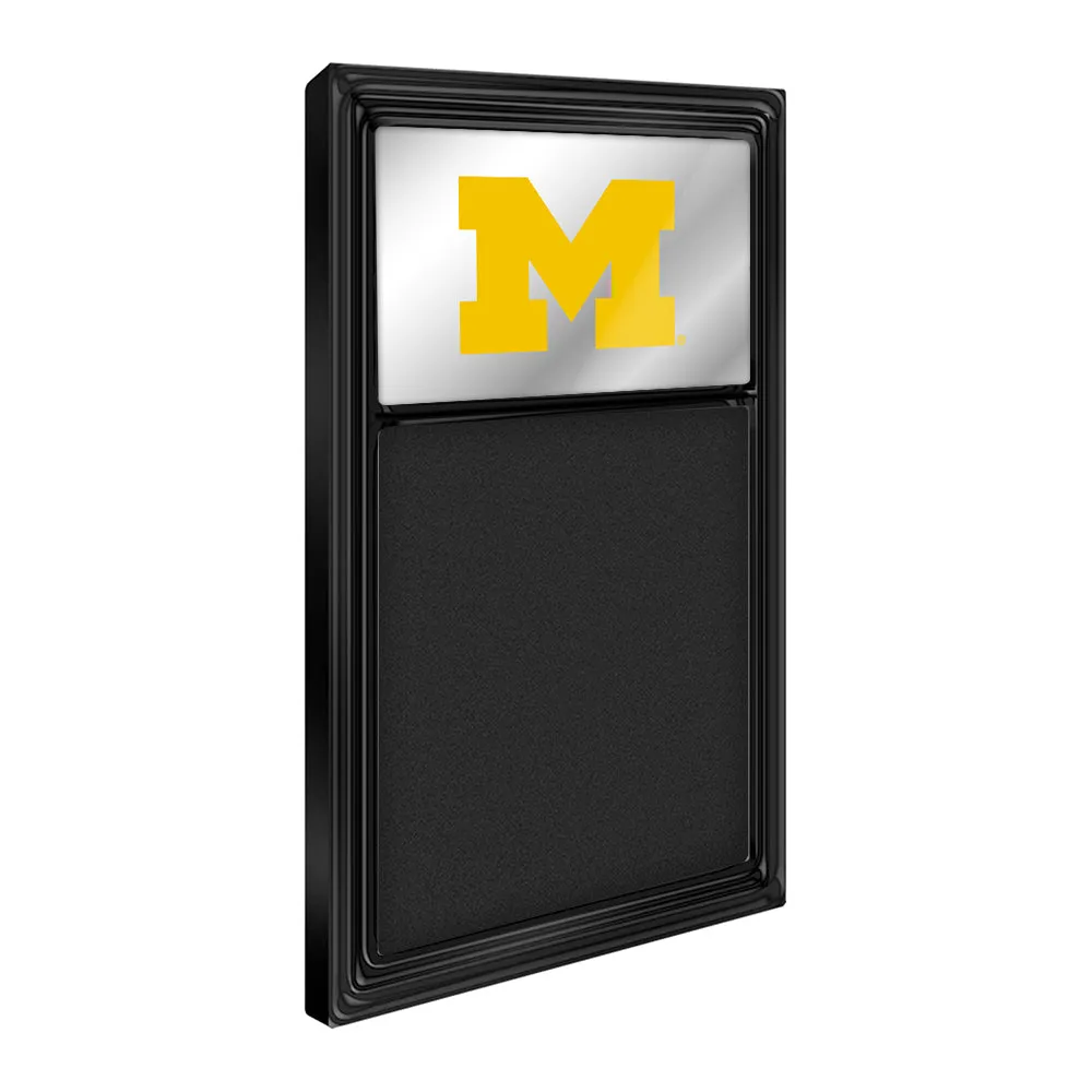 Michigan Wolverines: Mirrored Chalk Note Board