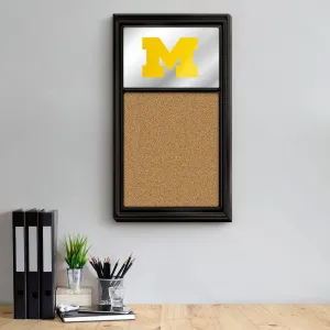 Michigan Wolverines: Mirrored Cork Note Board