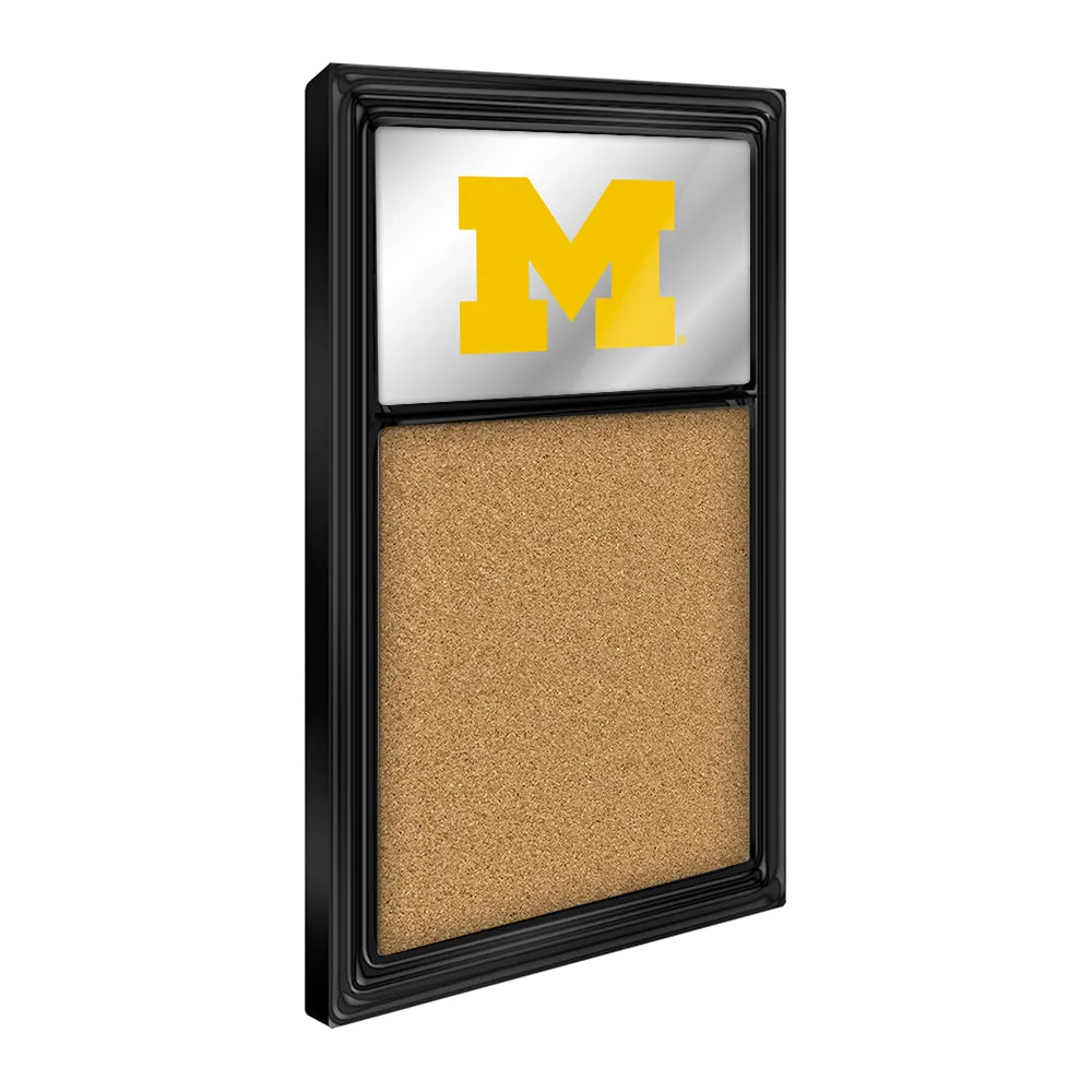 Michigan Wolverines: Mirrored Cork Note Board