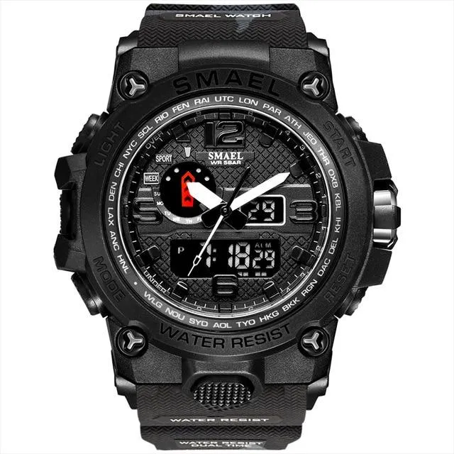 Military 50m Waterproof Sports Digital Watch