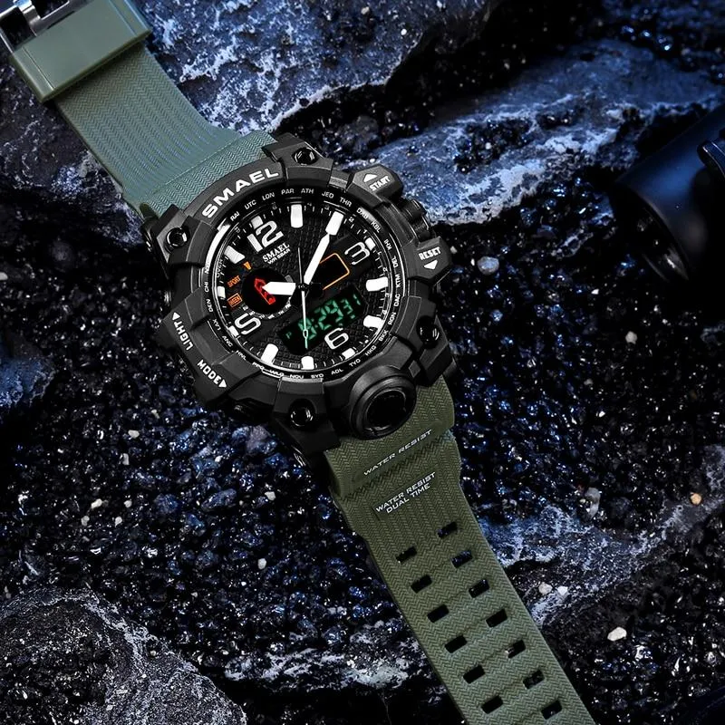 Military 50m Waterproof Sports Digital Watch