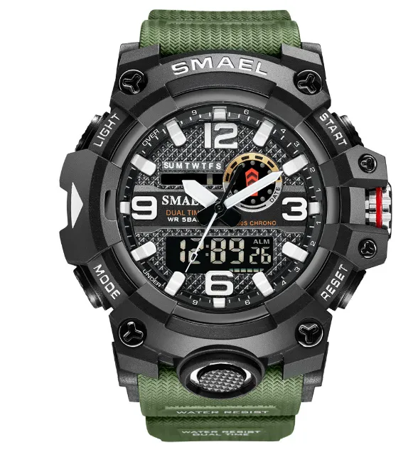 Military 50m Waterproof Sports Digital Watch