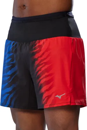 Mizuno Multi Pocket Mens Running Shorts - Blue