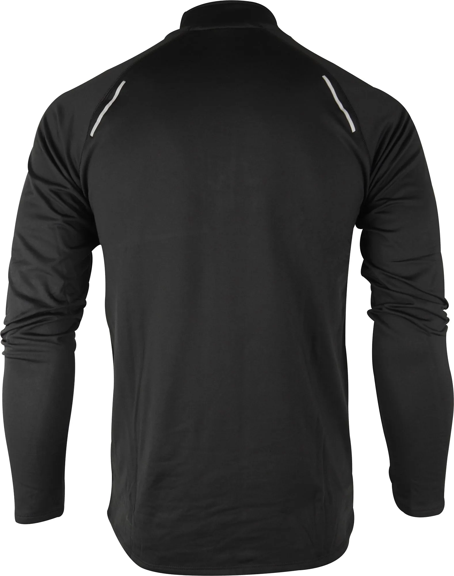 More Mile Vivid Half Zip Long Sleeve Mens Running Top - Black