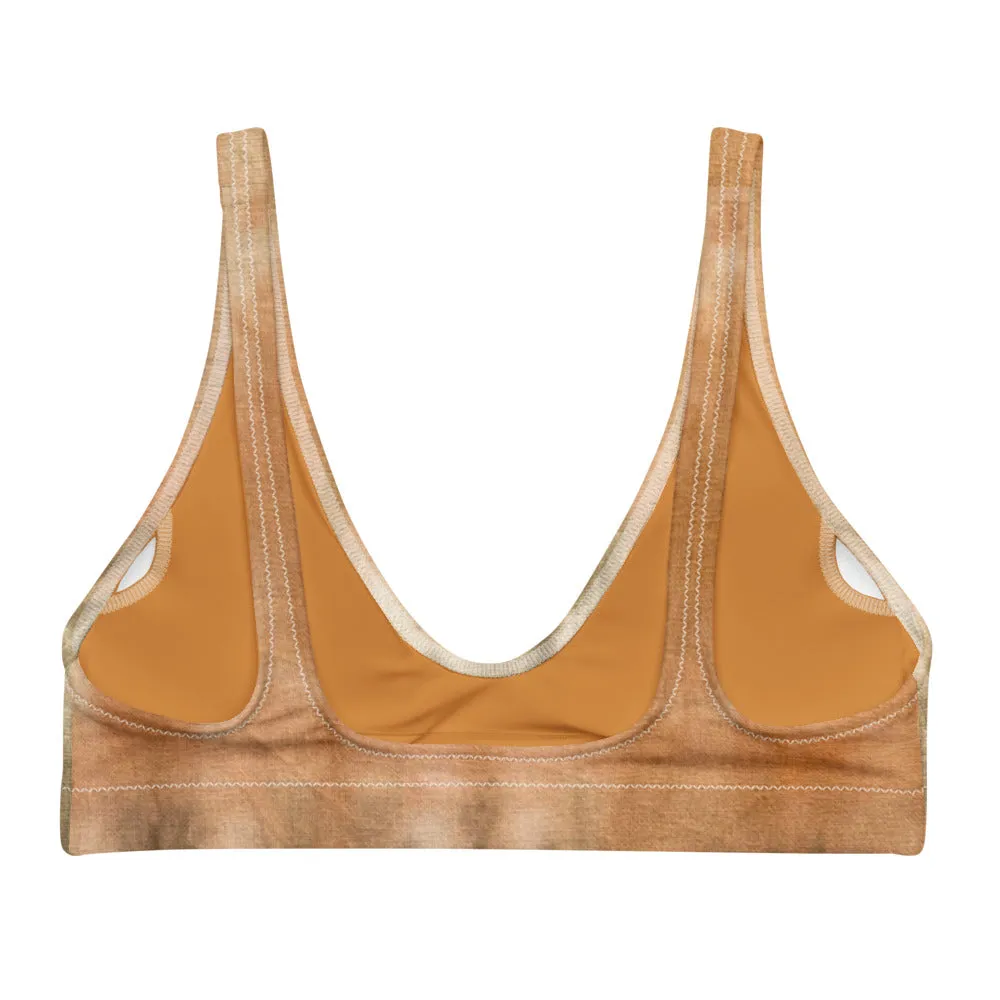 Moss and Sand Tie Dye Sports Bralette