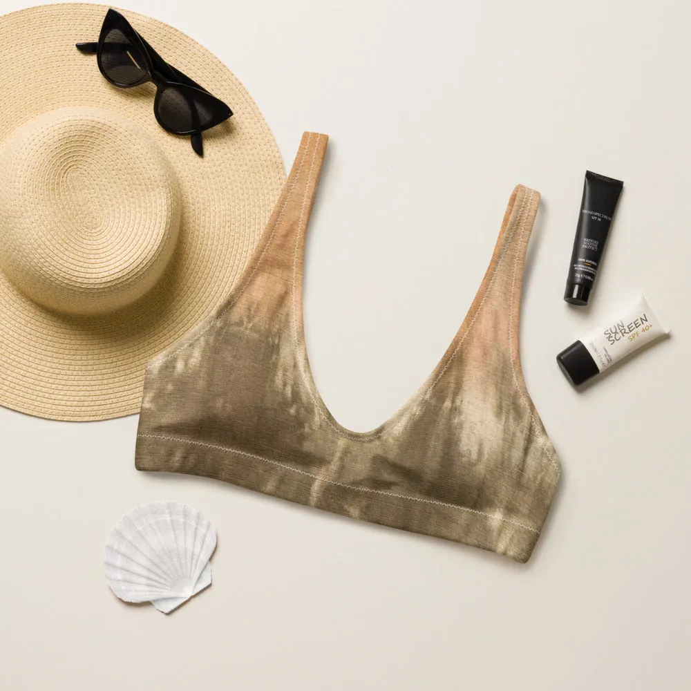 Moss and Sand Tie Dye Sports Bralette