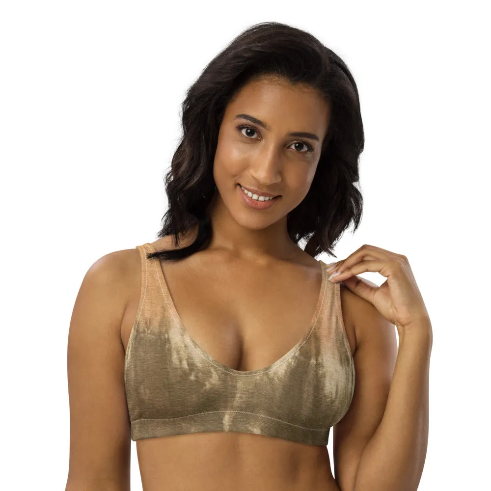 Moss and Sand Tie Dye Sports Bralette