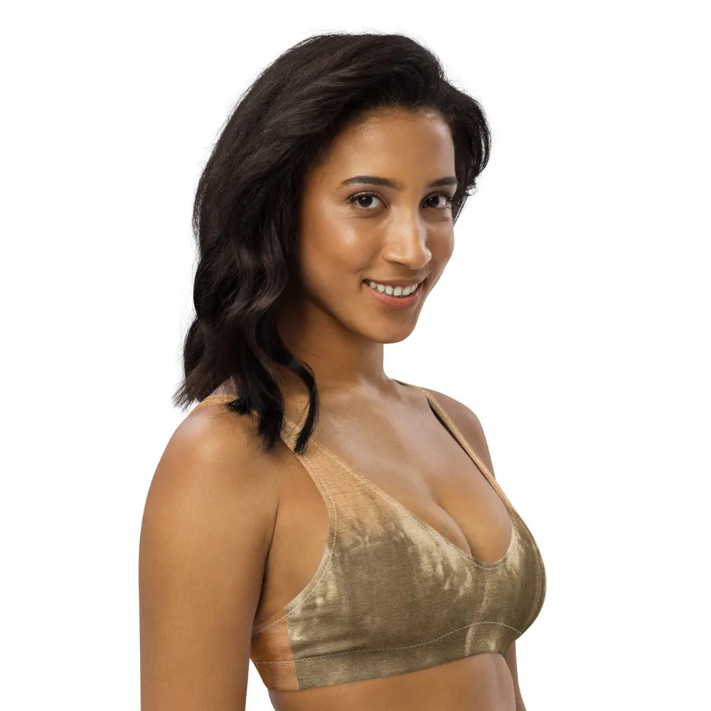Moss and Sand Tie Dye Sports Bralette